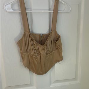 Tan Corset Top